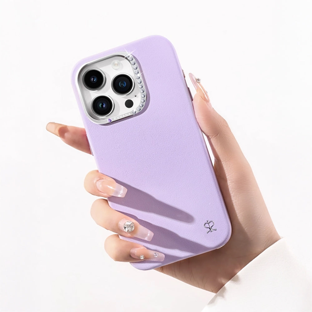 Pynana Starry Serisi iPhone 14 Pro Suni Deri Tasarımlı Telefon Kılıfı Pynana Starry Serisi iPhone 14 Pro Suni Deri Tasarımlı Telefon Kılıfı